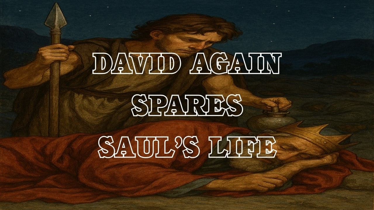 David Again Spares Saul's Life