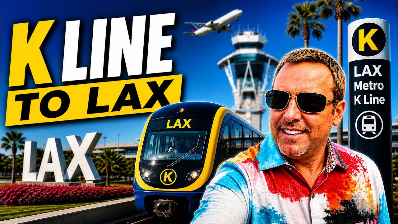 Новая линия K в Лос-Анджелесе до аэропорта LAX | Полный проезд от Редондо-Бич