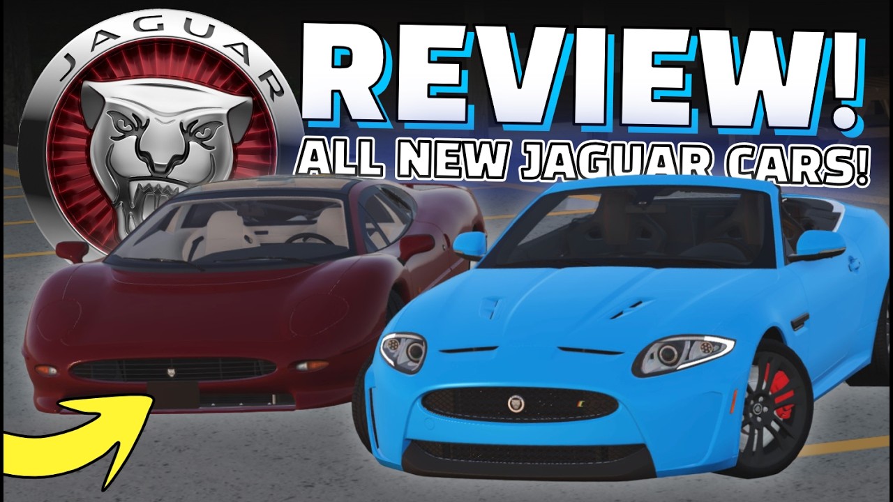 ALL LICENSED JAGUAR Cars REVIEWED! | Greenville Roblox
