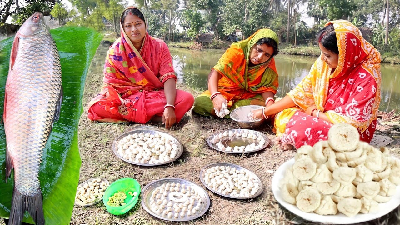নিজের হাতে বড়ি দিয়ে বানালাম আলু আর বড়ি দিয়ে দেশি রুই মাছের ঝোল ||rohu fish curry recipe