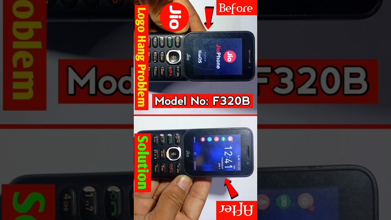 🥶 Logo Hang Problem In Jio F320B | #shorts #jiohangonlogo  #tranding #samarexperiment