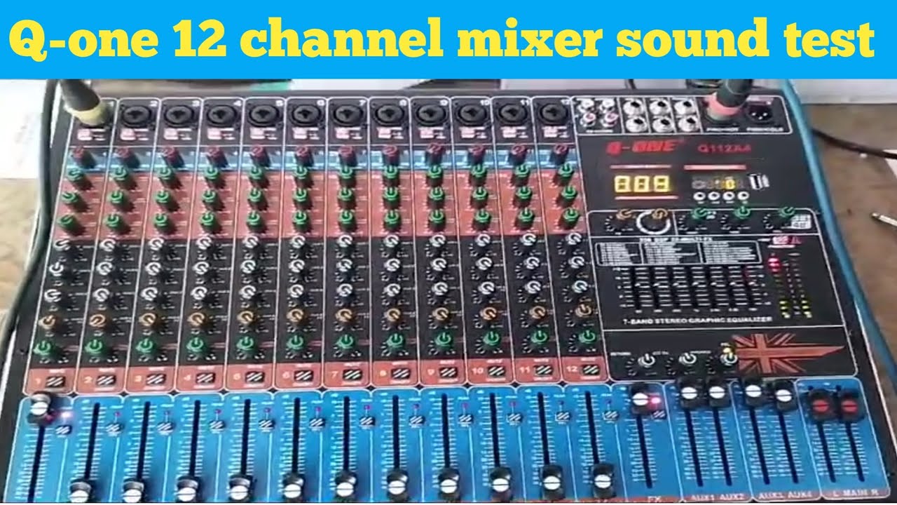 professional mixer 12 channel||Q-one 12 channel mixer||