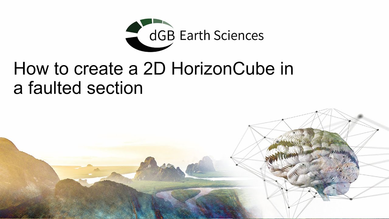 OpendTect Pro Demo: How to create a 2D HorizonCube in a faulted section