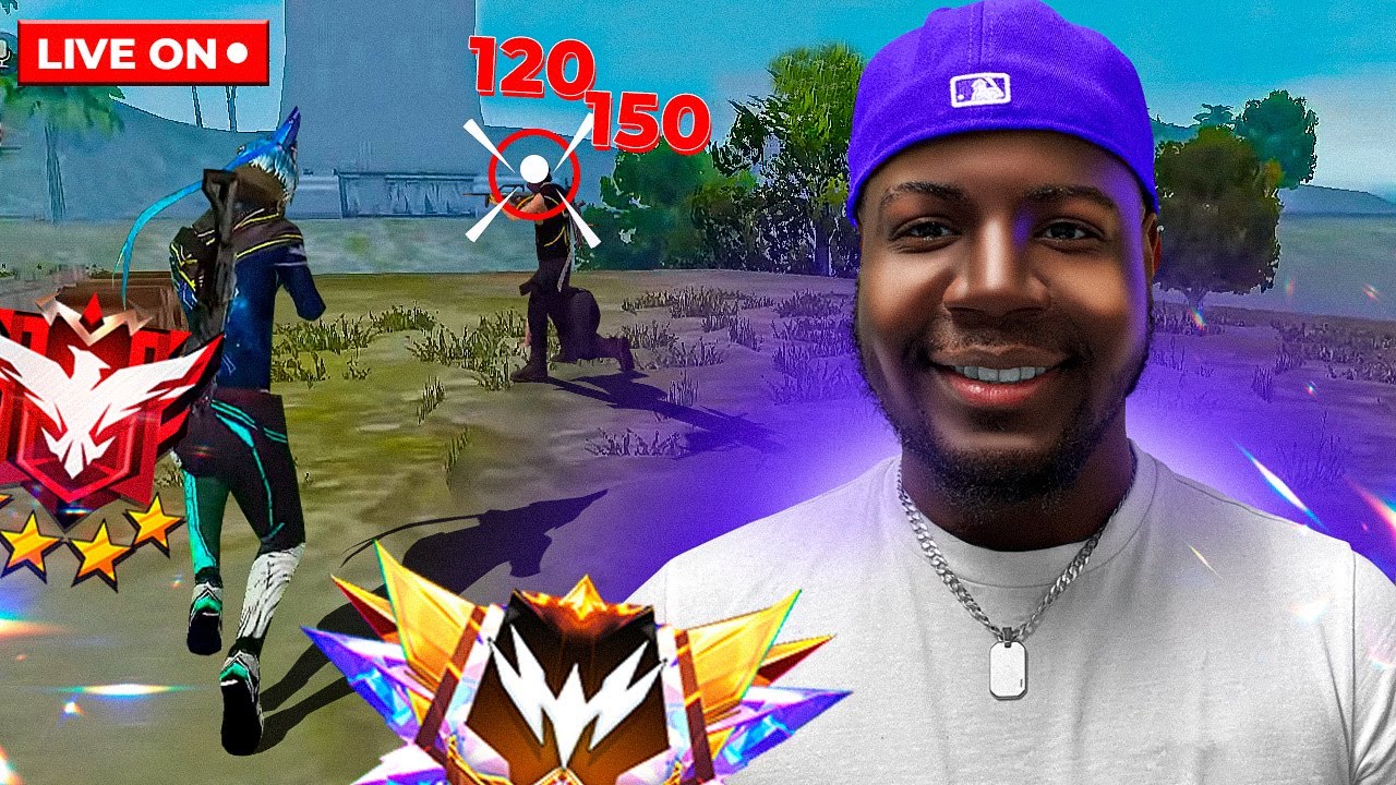LIVE ON 🔴 FOCO NA RANK 💙 CODIGO DE EQUIPE 💙 FREE FIRE AO VIVO - VANDEEZY 💙