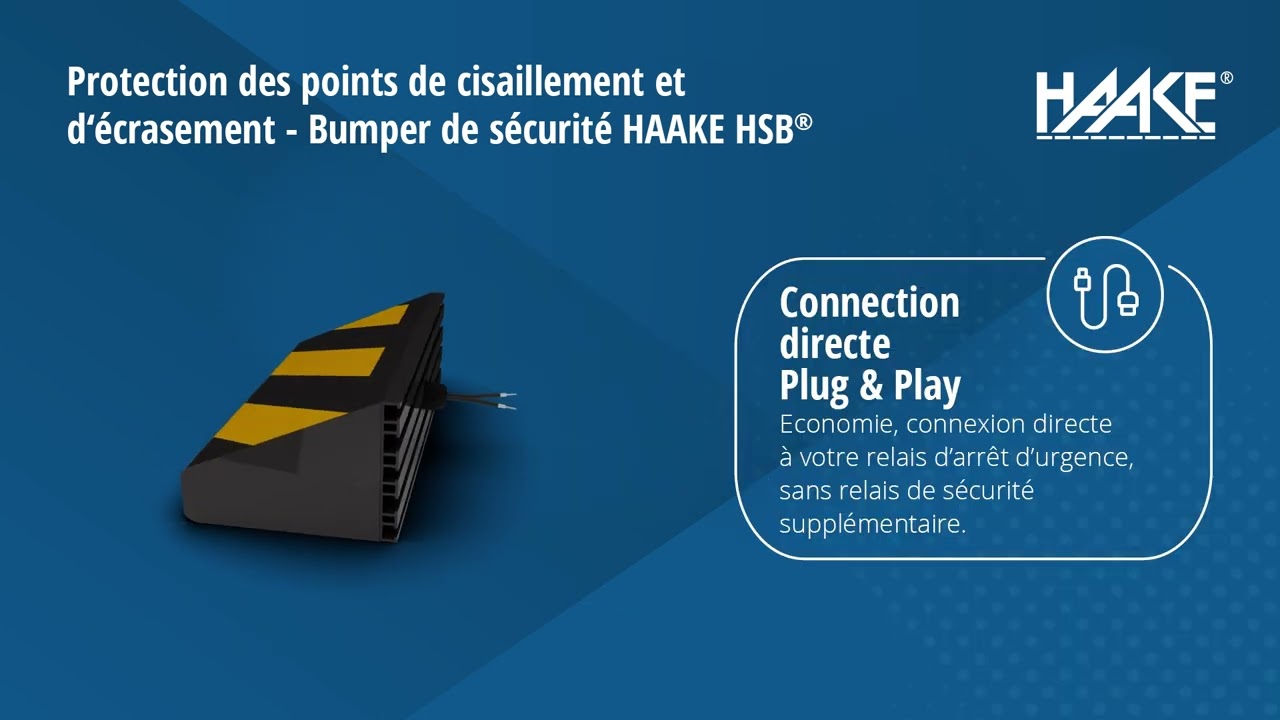 Bumper de sécurité HAAKE HSB® - Protection des points de cisaillement et d'écrasement