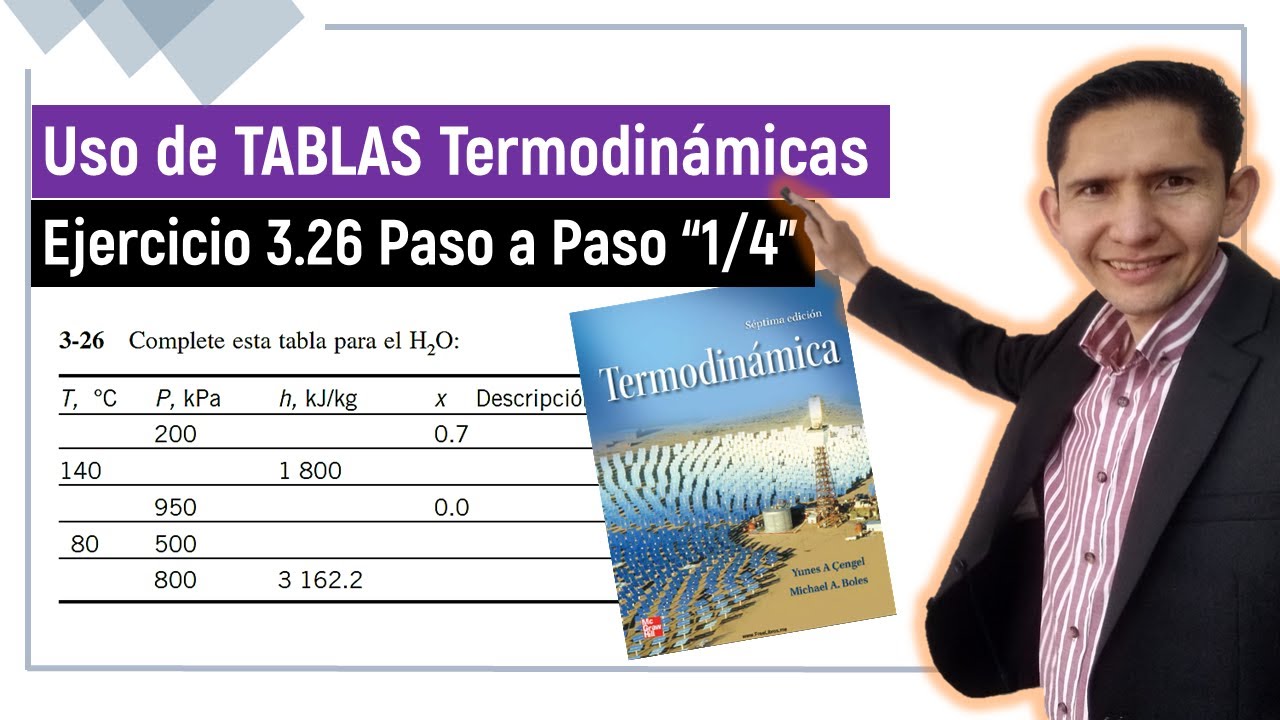 👉🏼 Uso de TABLAS TERMODINÁMICAS Ejemplos | Parte 1/4