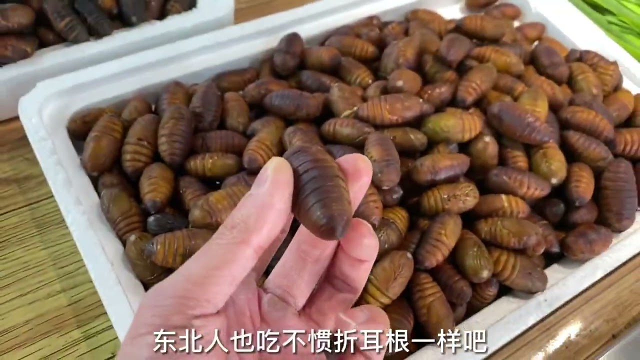 东北市场 也有各自的地方美食 就比如我们这的朝鲜族米肠我超爱 而且冻梨嘎嘎甜😄#农贸市场 #生活日常vlog