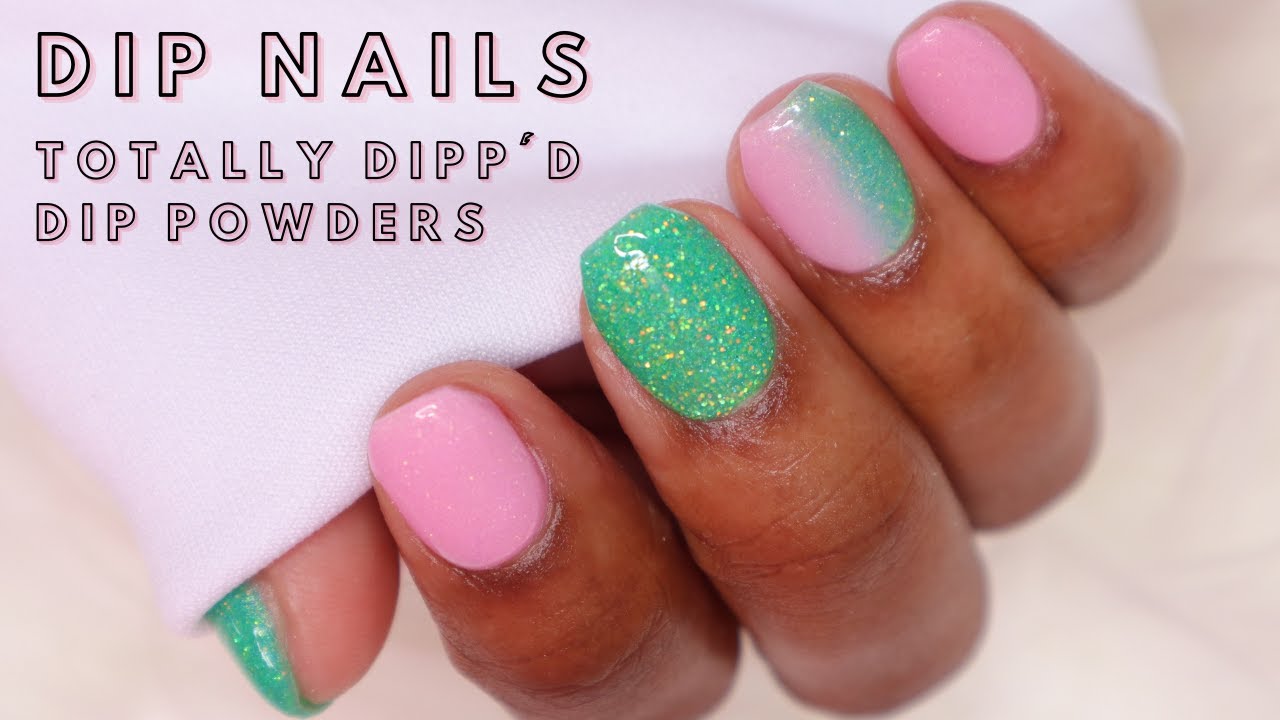 Dip Powder Manicure On Short Natural Nails | Totally Dipp'd Dip Powders