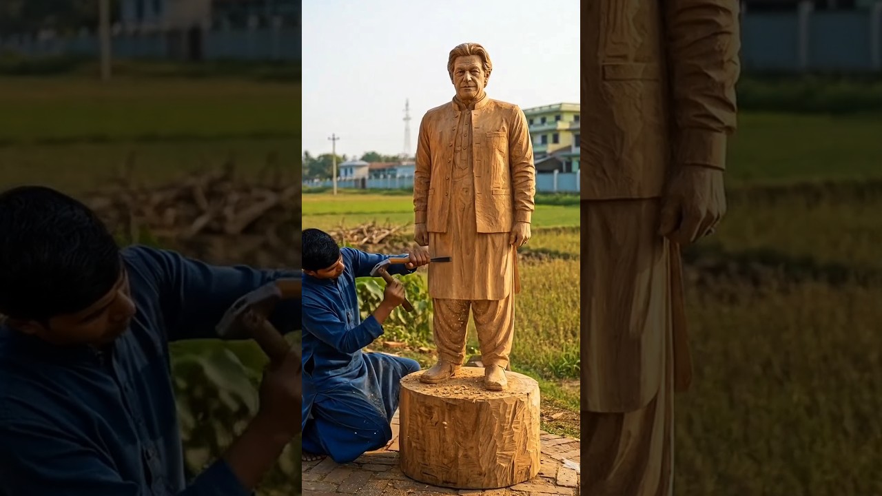 Art of a Leader  Imran Khan Sculpture