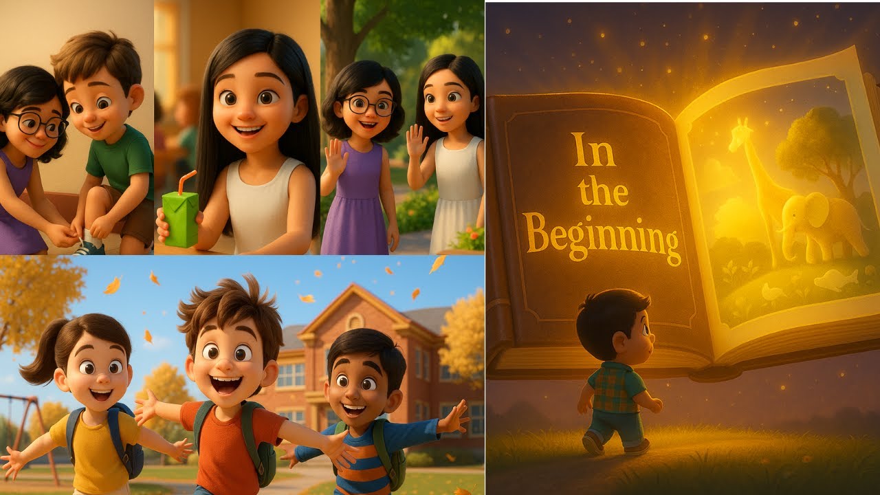 3-in-1 Children's inspirational and educational songs (In the beginning, be kind and best friends)