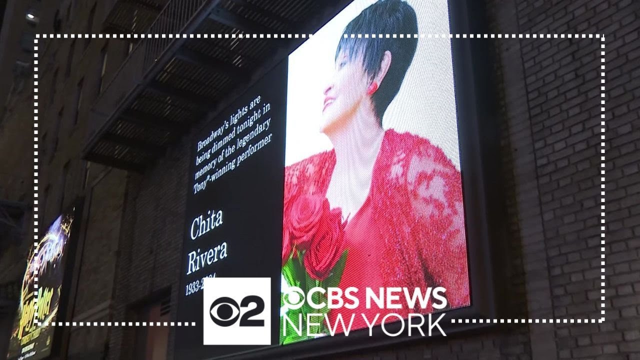 Broadway dims marquee lights in honor of legendary performer Chita Rivera