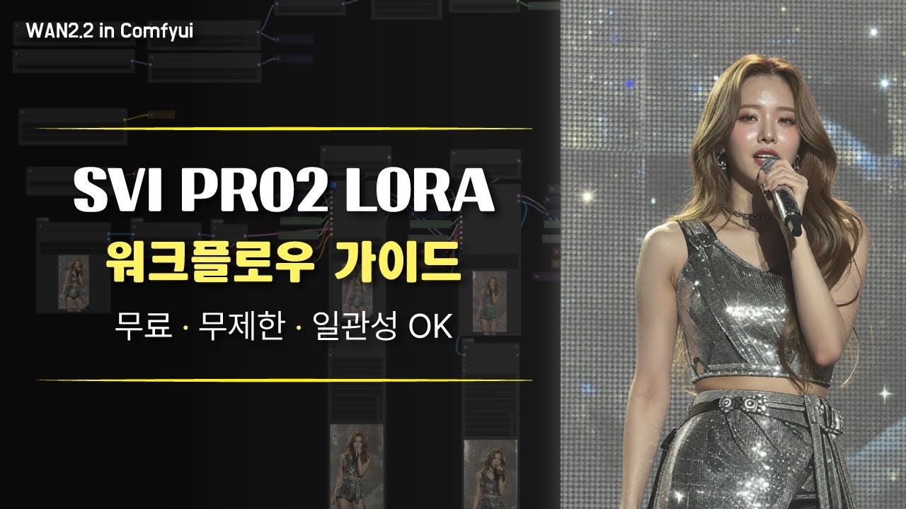 wan2.2모델로 일관성을 유지하면서 무제한 영상을 만들어보자 SVI PRO2 LORA in comfyui