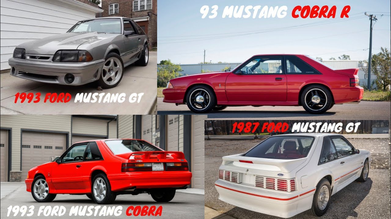 Differences between the  Foxbody Mustang GT, Cobra, and Cobra R