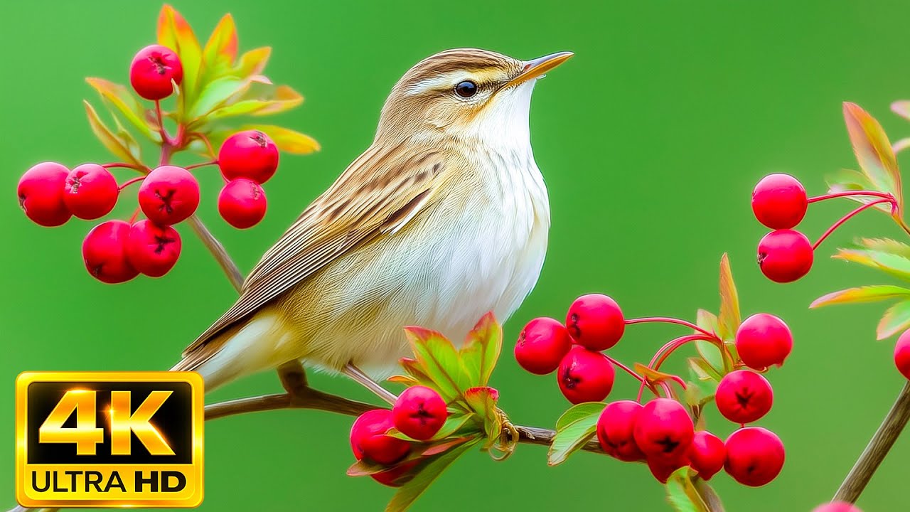 Wings of Colorful Birds in 4K HDR | Relaxing Bird Songs for Deep Focus, Stress Relief & Healing