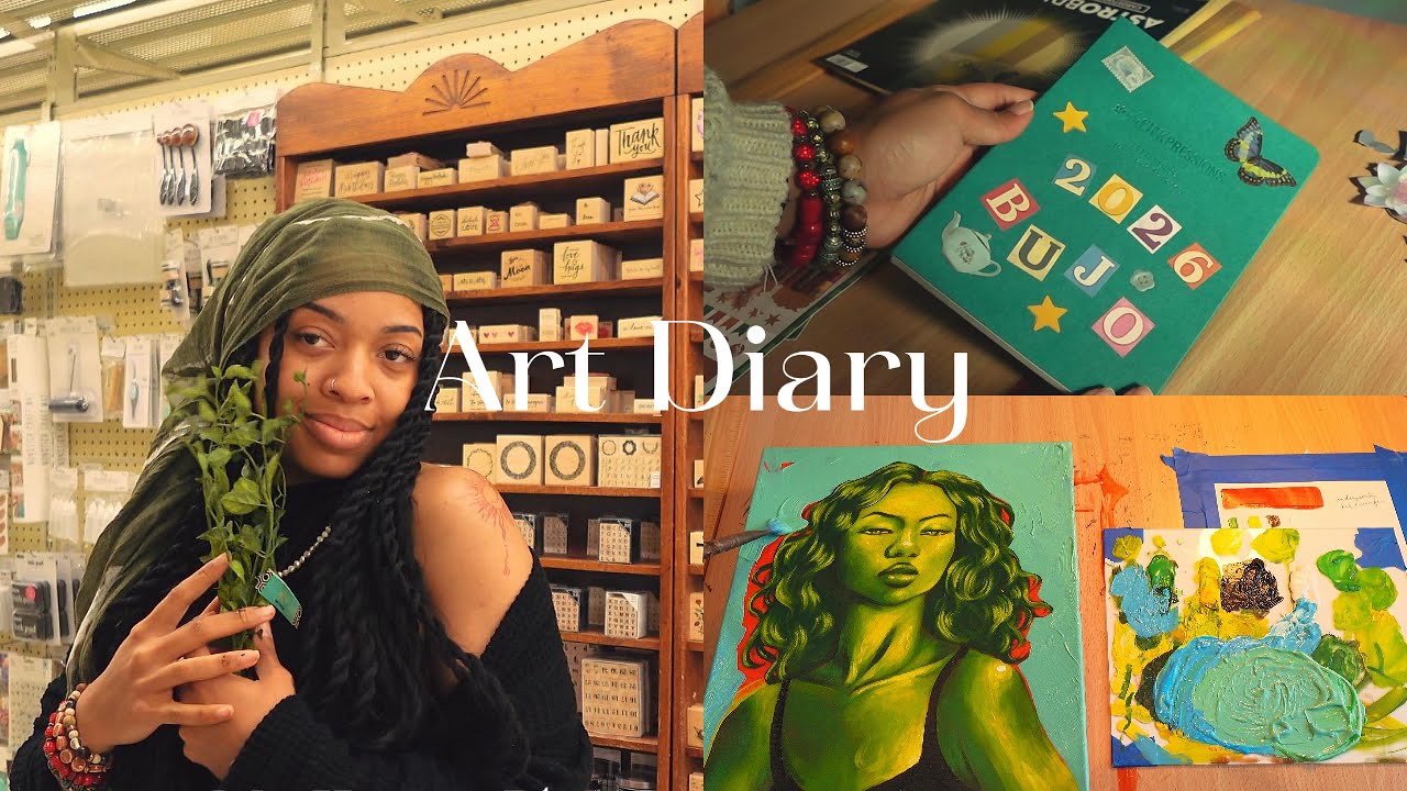 Art Diary 06 | Stickers, 2026 Journal Setup & Paint With Me