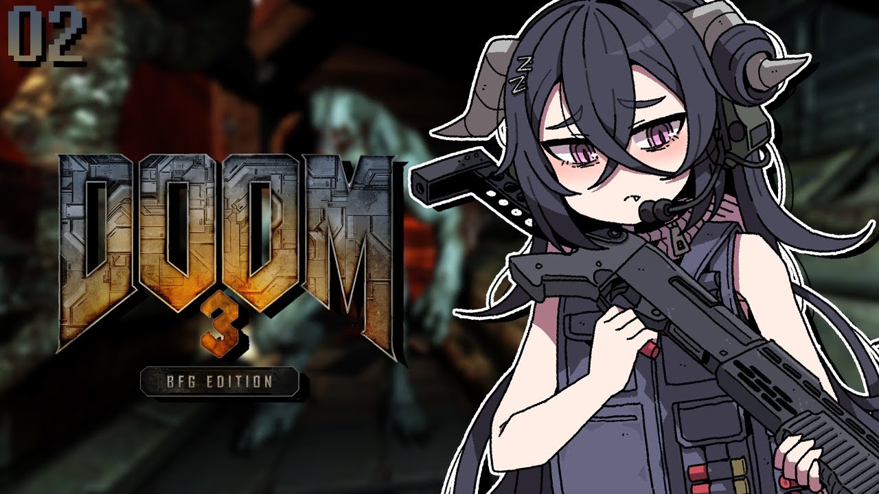【Doom 3】who gave the skeleton a rocket launcher【vtuber】