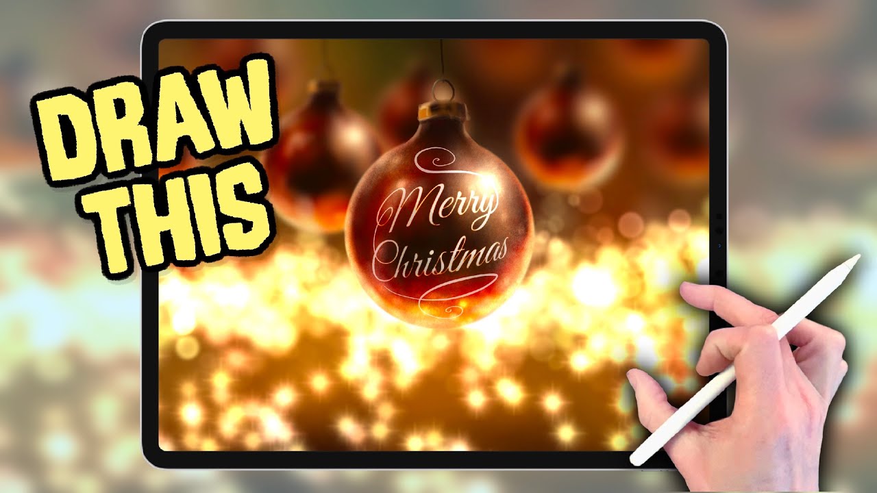 CHRISTMAS BAUBLES PAINTING TUTORIAL made easy in Procreate