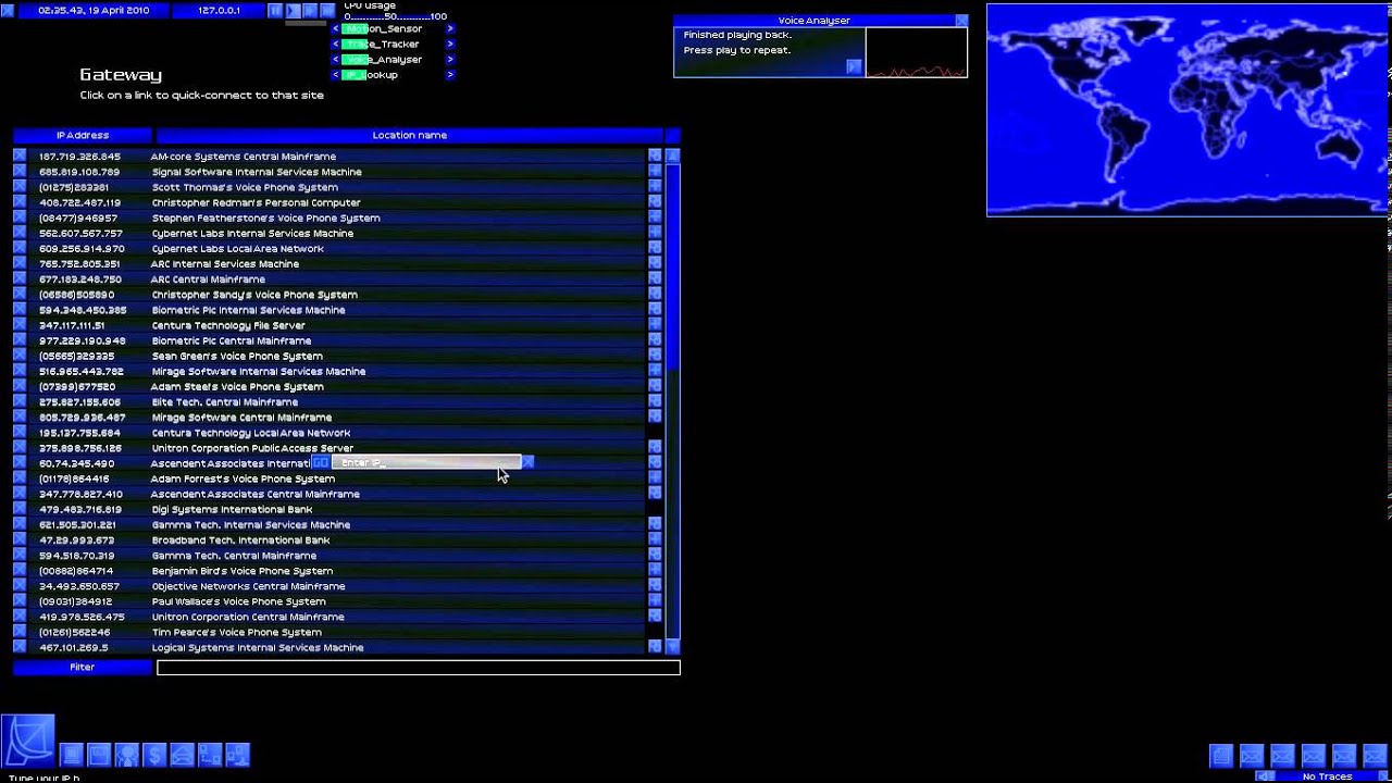 Uplink - Tracing a Hacker