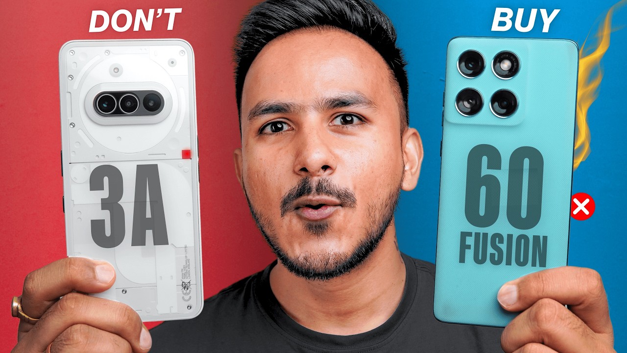 Moto Edge 60 Fusion vs Nothing Phone 3A - Choose the RIGHT One !