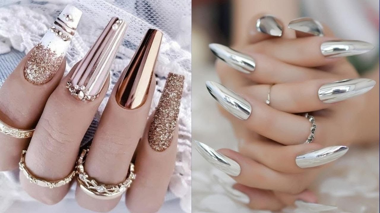 DISEÑOS DE UÑAS EFECTO ESPEJO😎MIRROR EFFECT NAIL DESIGNS