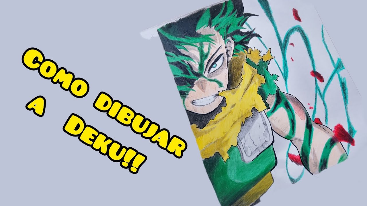 Dibuja a Deku paso a paso!!