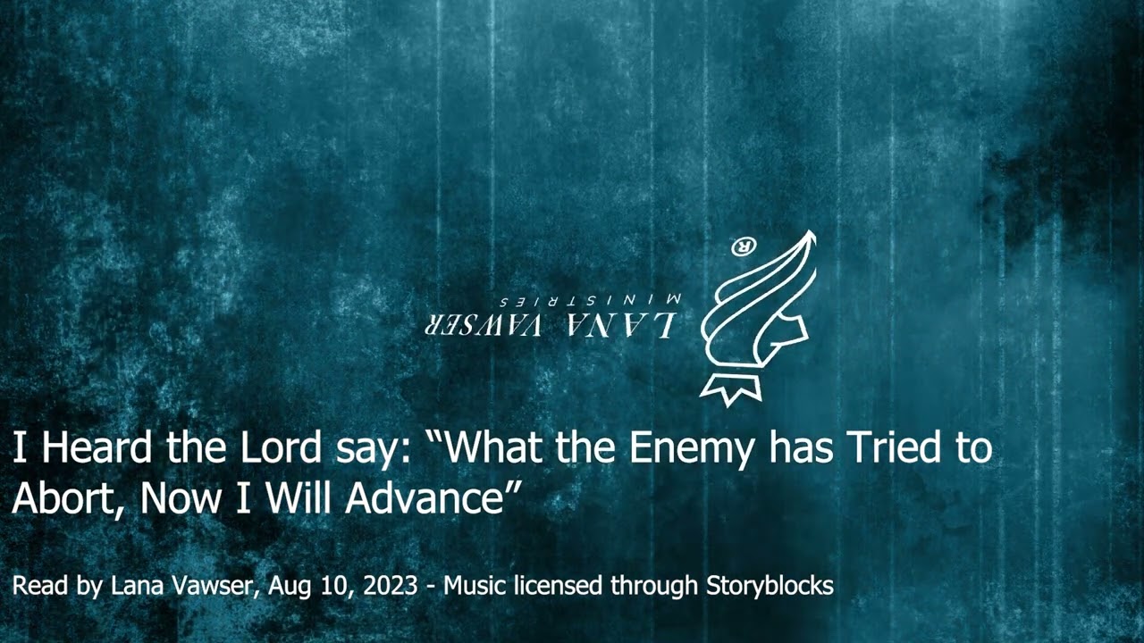 Prophetic Word: I Heard the Lord Say: 