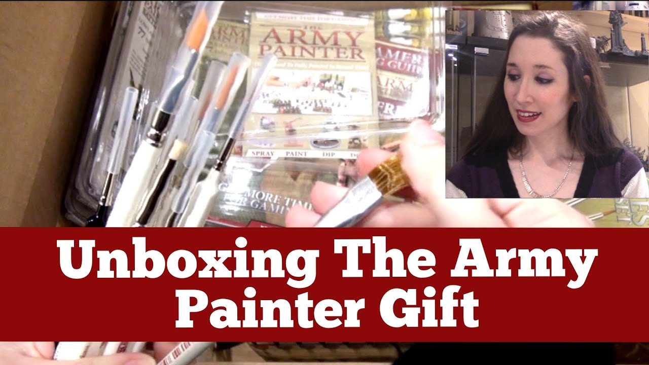 Army Painter Brushes Tufts and Paints Gift Box Reveal