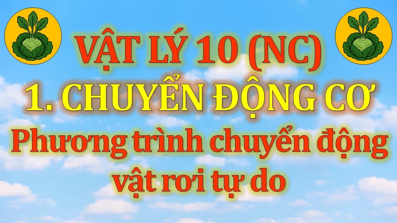 Vật Lý 10 - Nâng cao - 1. Chuyển động cơ - Dạng 4 - Vấn đề 2. Phương trình chuyển động vật RTD
