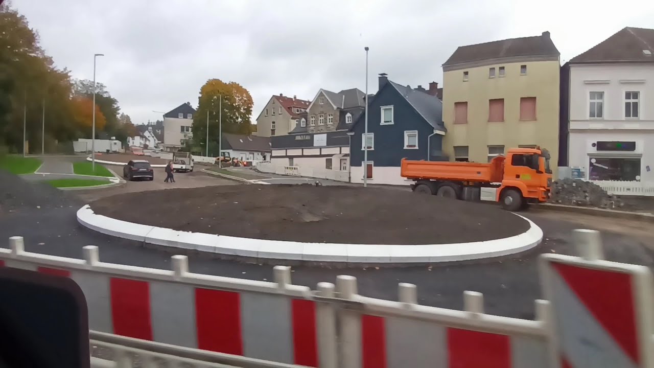 Letmathe/Iserlohn Alter Markt Baustelle doppelter Kreisverkehr 31.10.2023