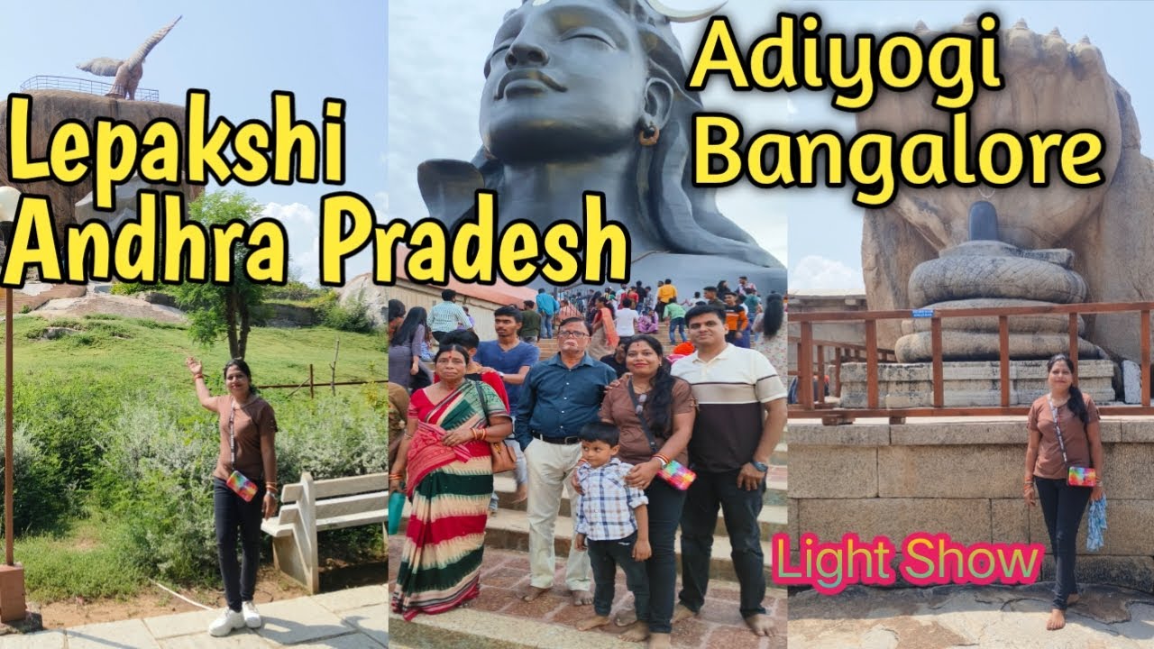 Visited Lepakshi and Adiyogi | Light show #lightshowinadiyogibangalore #lepakshi #adiyogi #lightshow