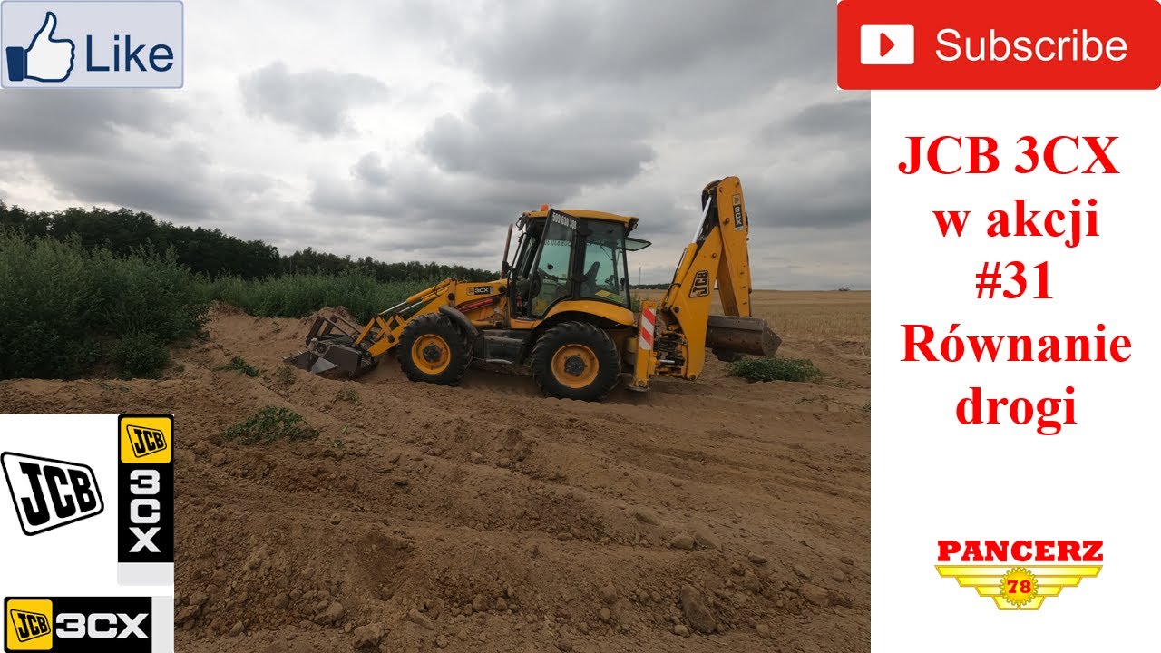 JCB 3CX w akcji. #31 Równanie drogi.
