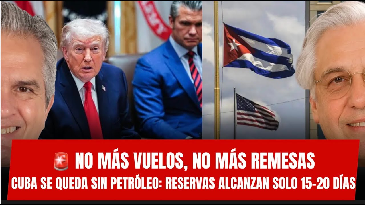 🚨CUBA SE QUEDA SIN PETRÓLEO: reservas alcanzan solo 15–20 días  | NO MÁS VUELOS, NO MÁS REMESAS