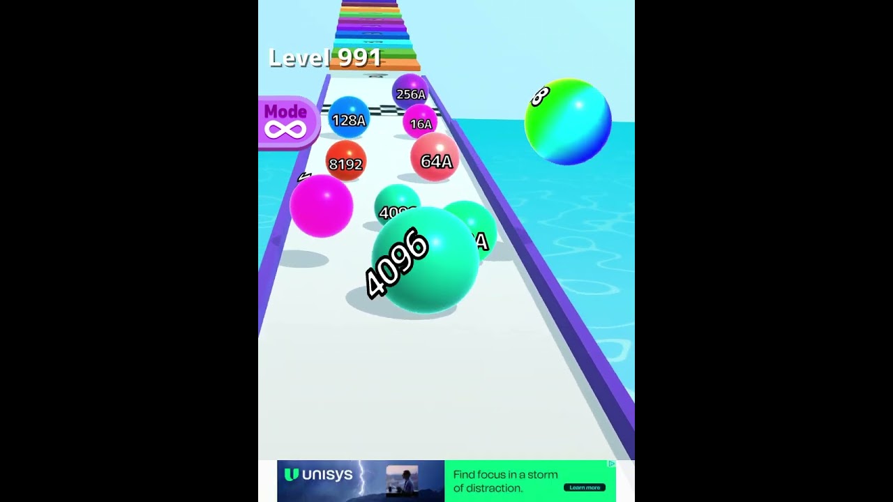 BALL RUN 2048 &mdash; 4096A to 128B