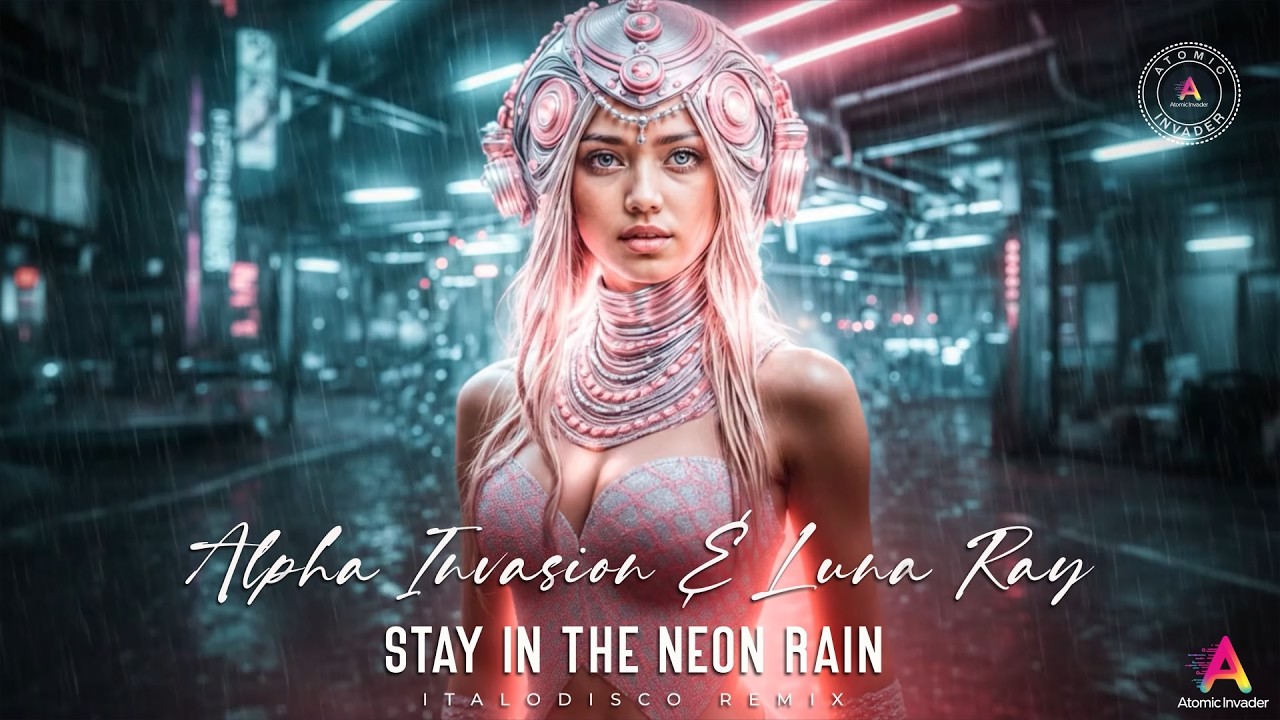 Alpha Invasion & Luna Ray - Stay In The Neon Rain • Italodisco Remix •#atomicinvader #newitalodisco