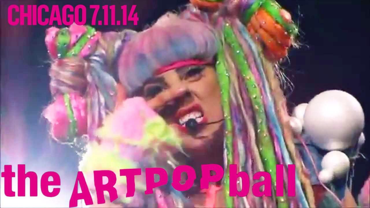 Lady Gaga - Applause & Swine (Live at artRave Chicago 7/11/14)