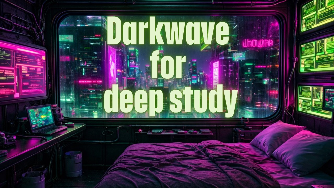 Study Music for concentration // 2h of Retrowave, Synthwave ambient 