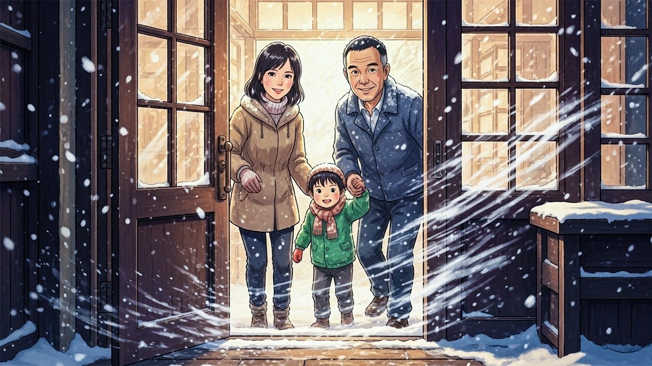 Cozy Blizzard Night in a Warm Cabin ❄️🔥 Ghibli-Inspired ASMR Story