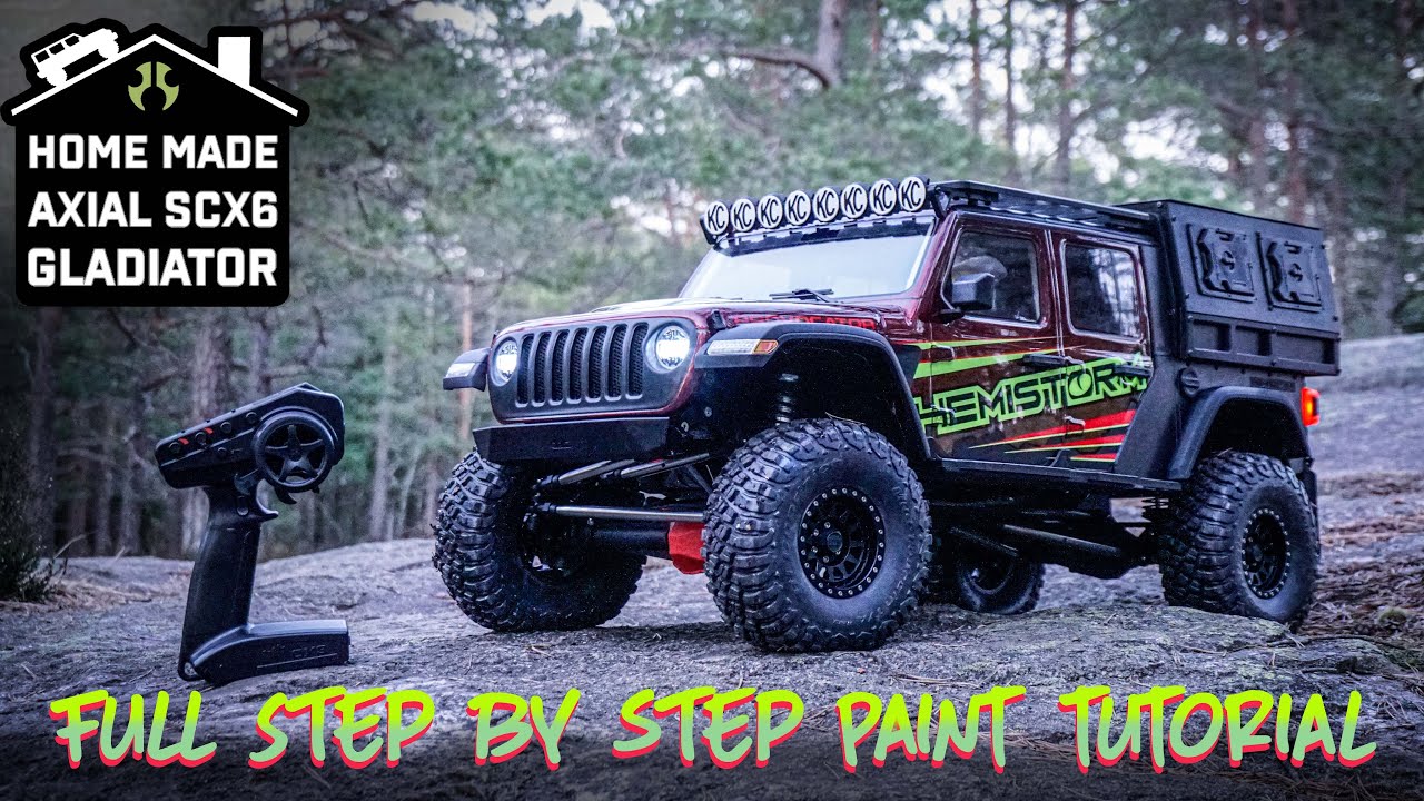 WORLDS BIGGEST AXIAL! SCX6 Gladiator Paint & Reveal