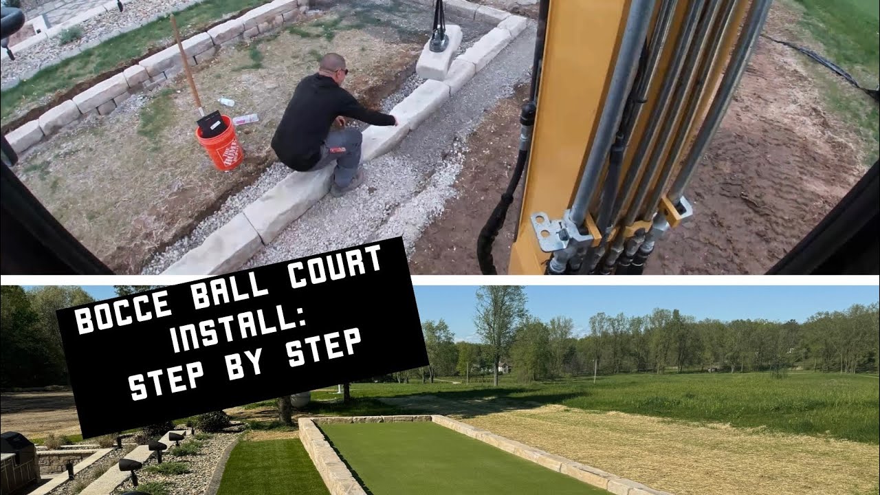 Bocce Ball Court Install: Full Step by Step Timelapse