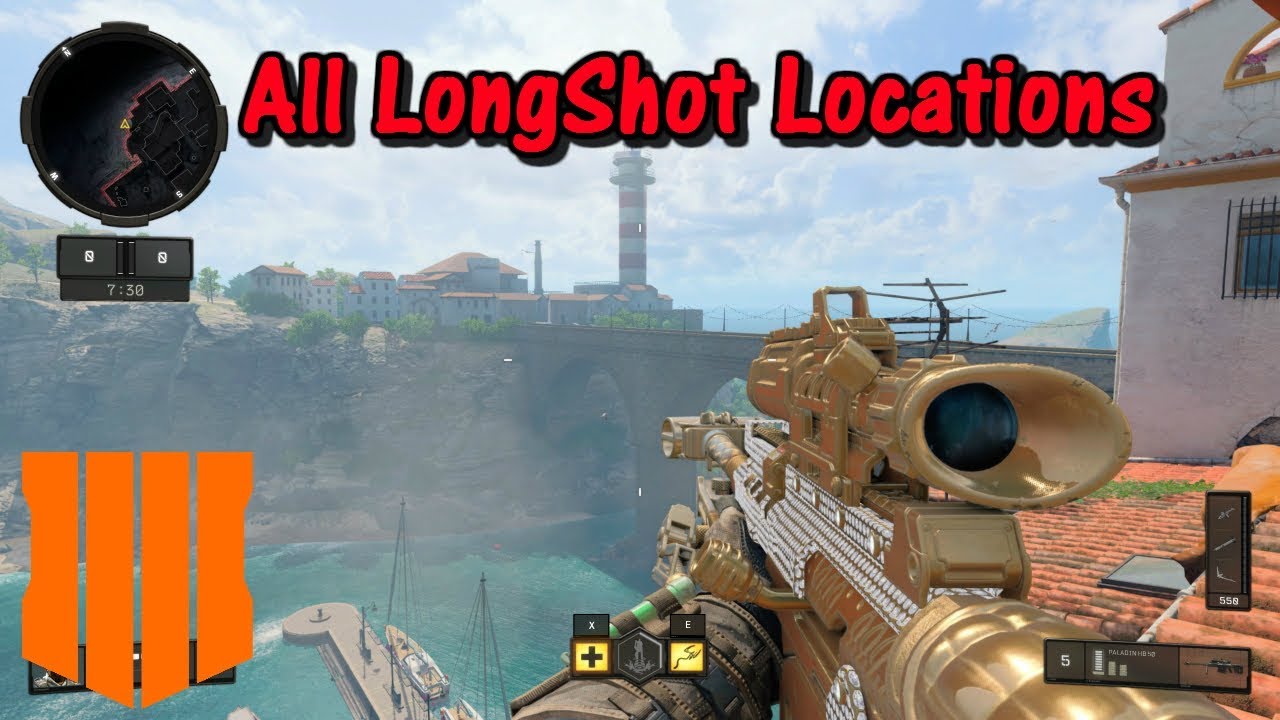 All LongShot Medal Locations | Black Ops 4 Multiplayer | How To Get LongShot Medals Faster