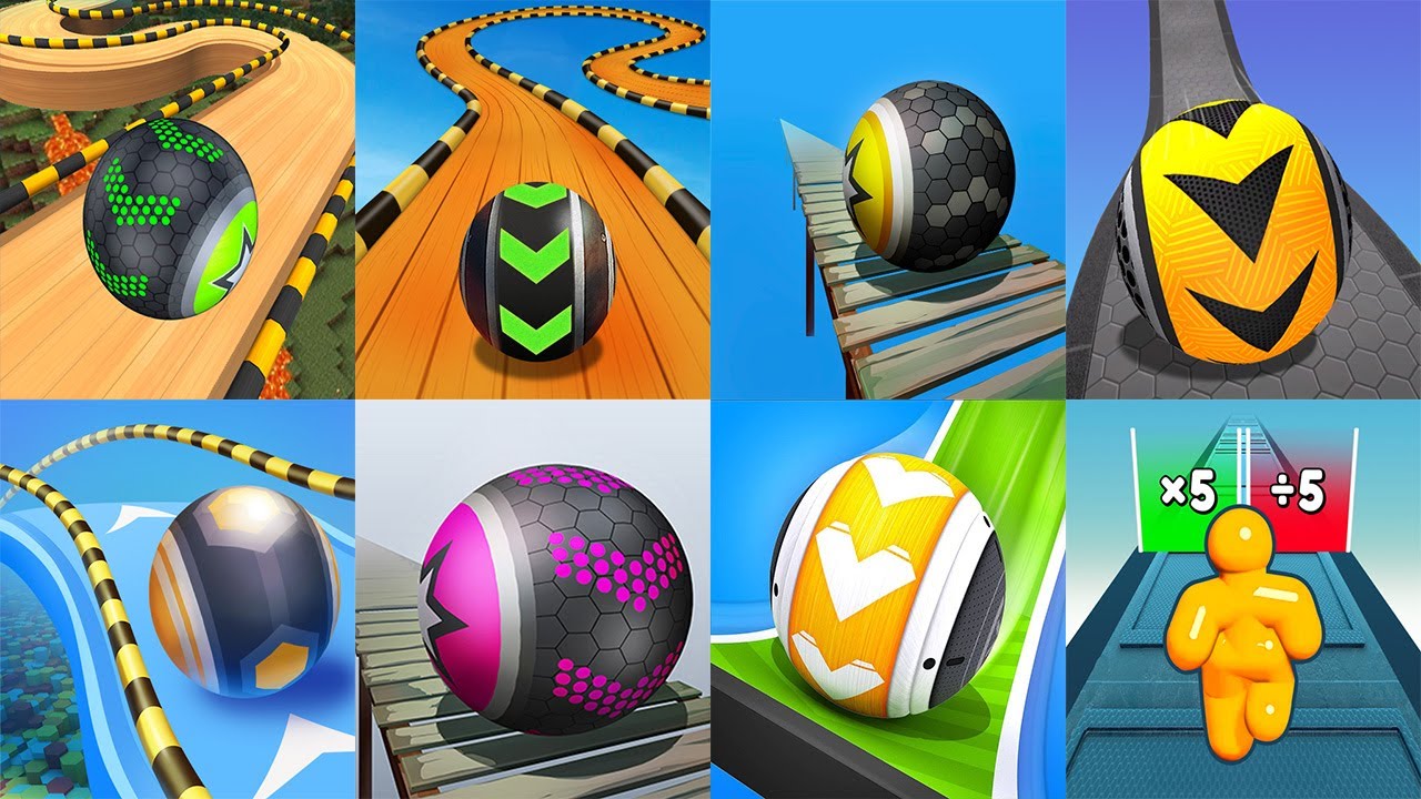 Going Balls VS Sky Rolling Balls Rollance Adventure Balls Gyro Balls Tall Man Run