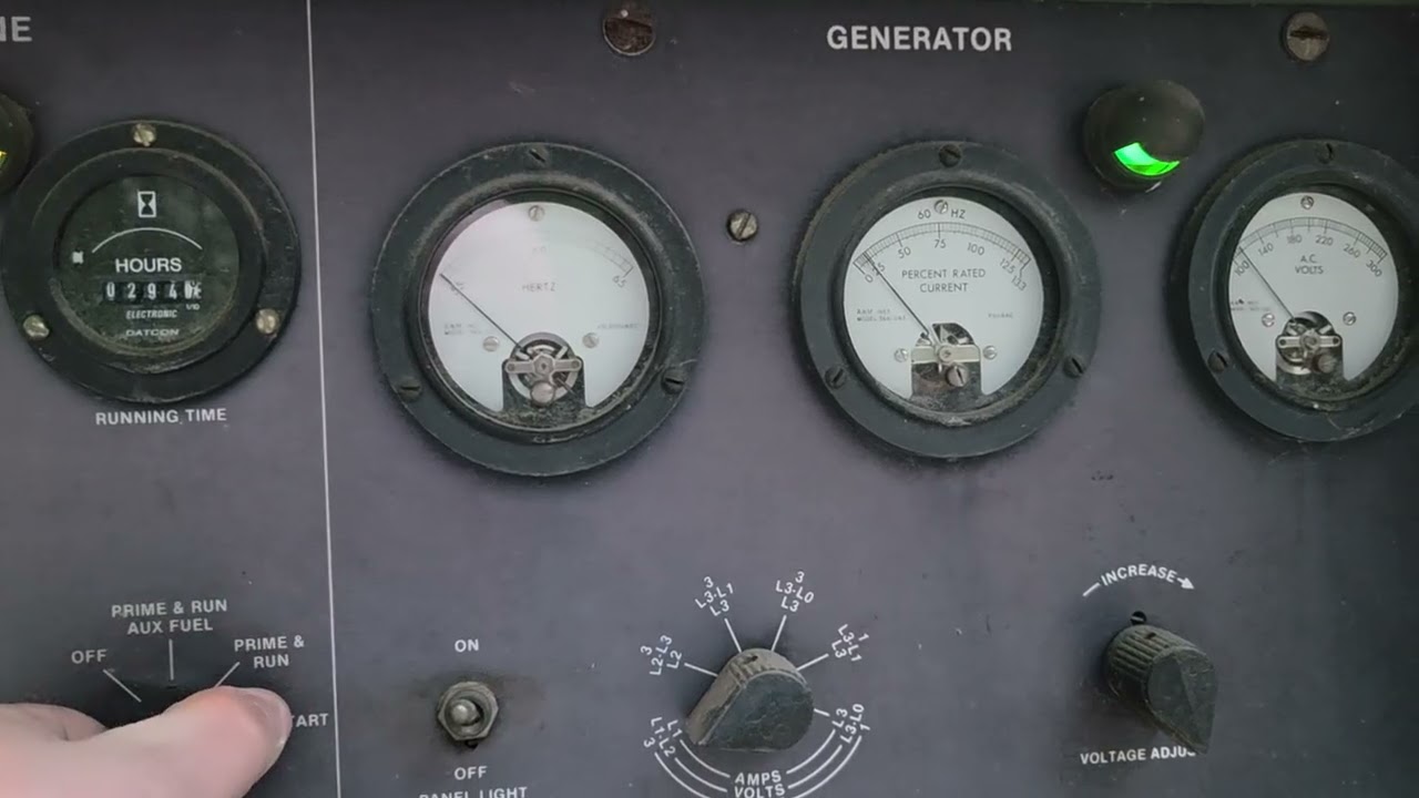 Cold start diesel generator 