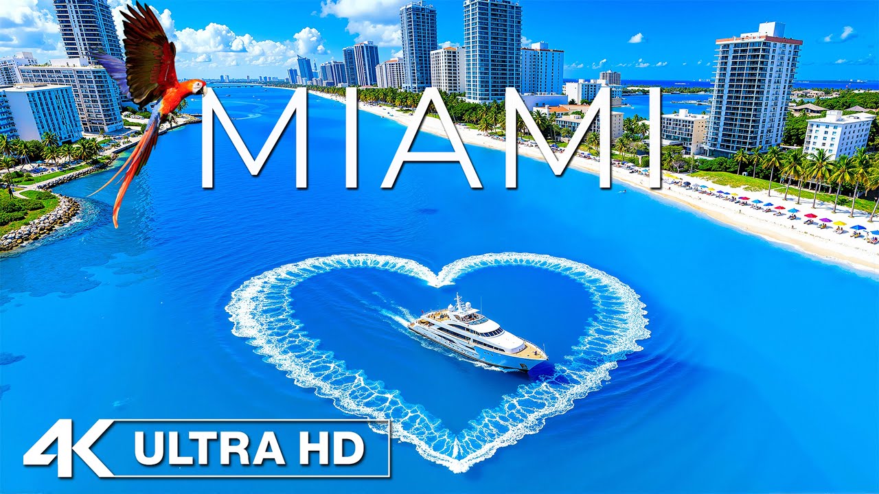 Miami 4K – Роскошная яхта на берегу Саут-Бич, музыка в стиле Deep House Chill и морской бриз.