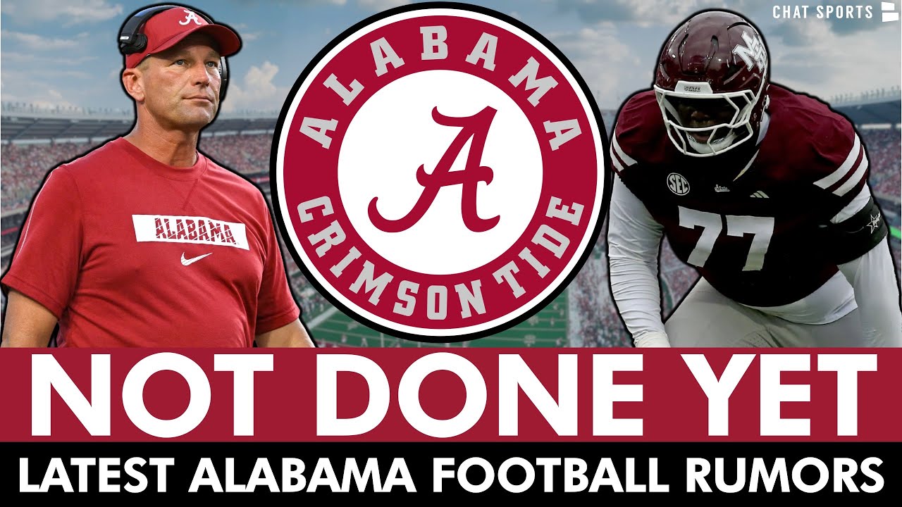 Alabama Football NOT DONE In Transfer Portal: Bama Favorites For OT Transfer & WR Targets In Play