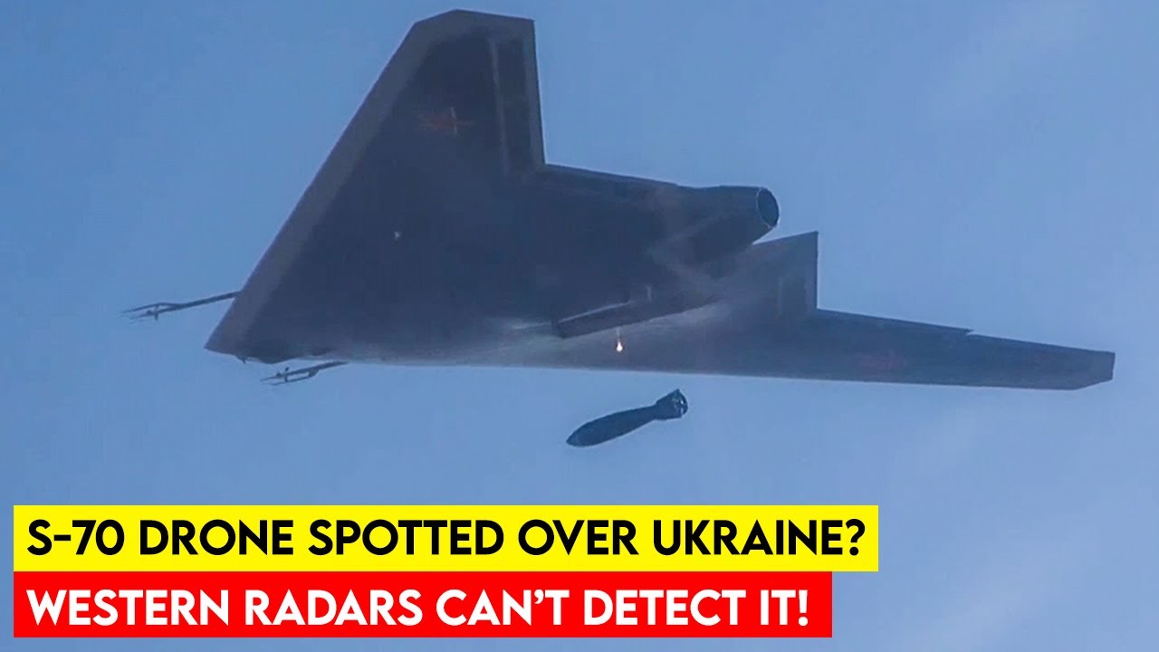 Alert: Bombowiec stealth S-70 Okhotnik zauważony nad Ukrainą? Zachodnie radary go nie wykryją!