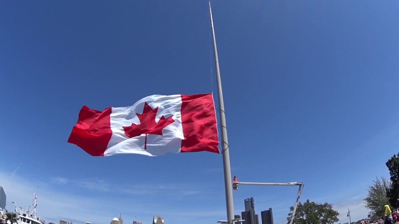 The Great Canada Flag Raising (Windsor, Ontario)