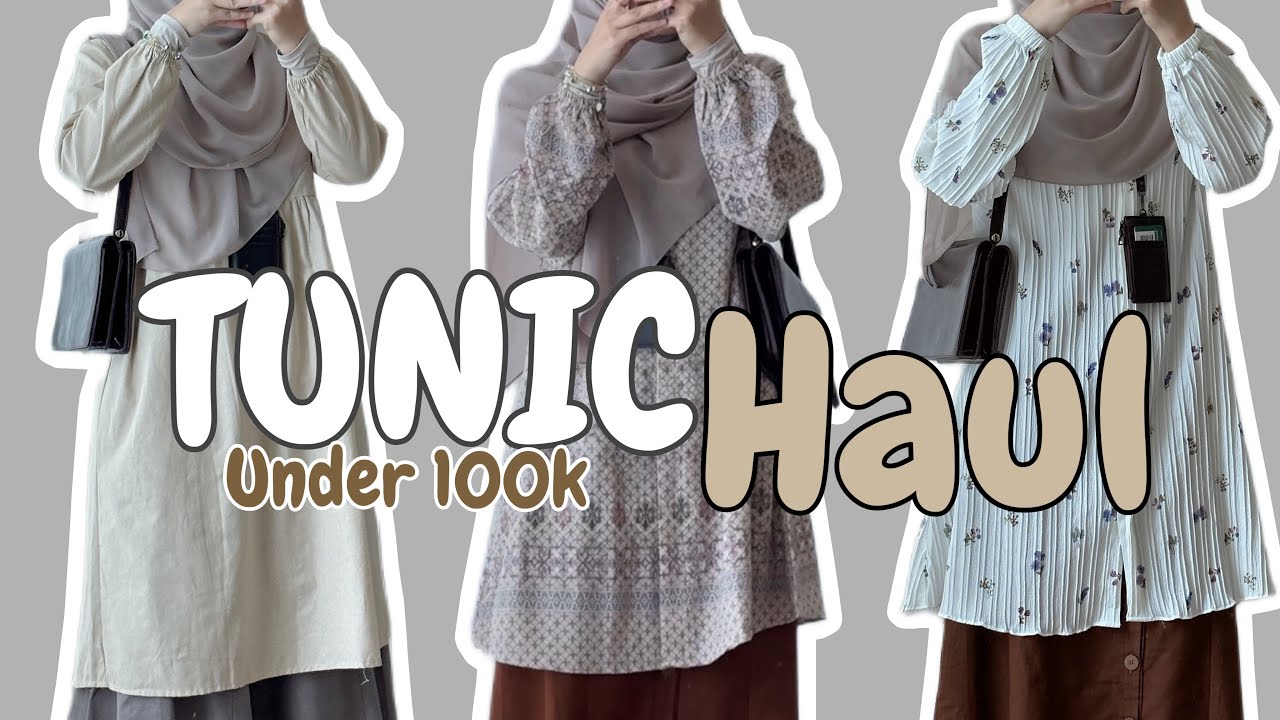 SHOPEE HAUL TUNIK NGANTOR 2023 UNDER 100 K! Lucu lucu!