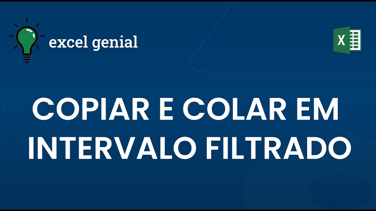 Colar Dados em um Intervalo Filtrado no Excel