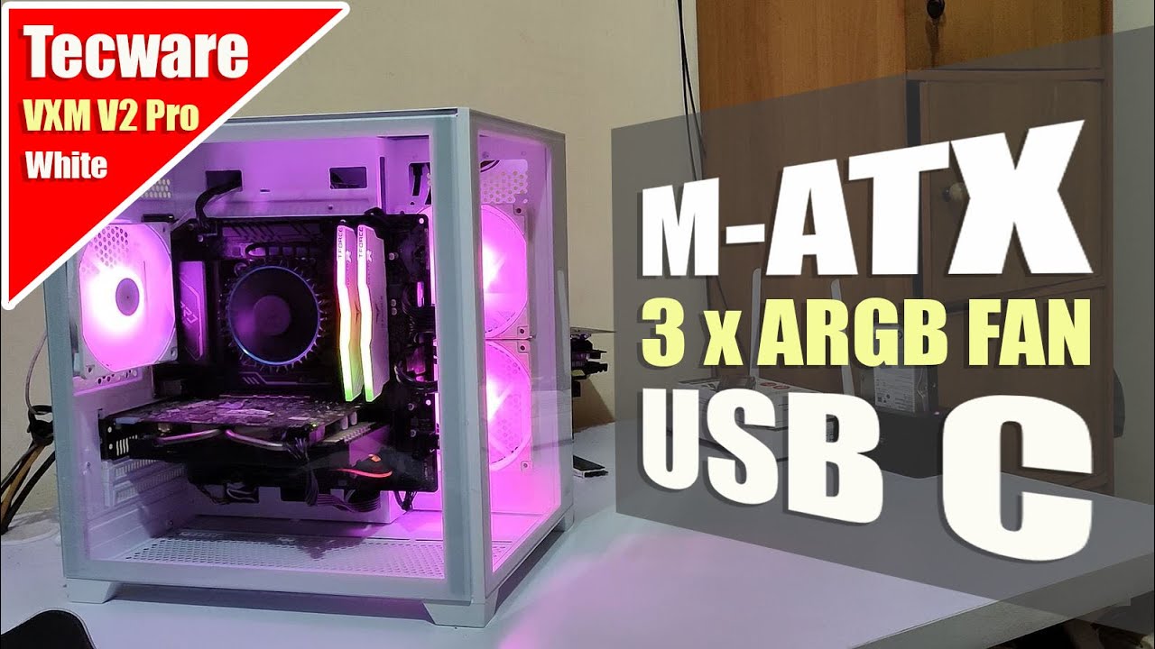 Casing PC satu ini CAKEP loh, Putih Mulus dapet FAN ARGB Lagi | Tecware VXM V2 Pro White