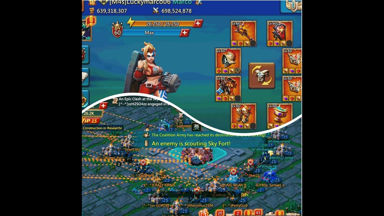 600M RALLY LEADER DESTROYING 1.2B GOLD 11K RALLY LEADERS?! K46 WOW -Lords Mobile